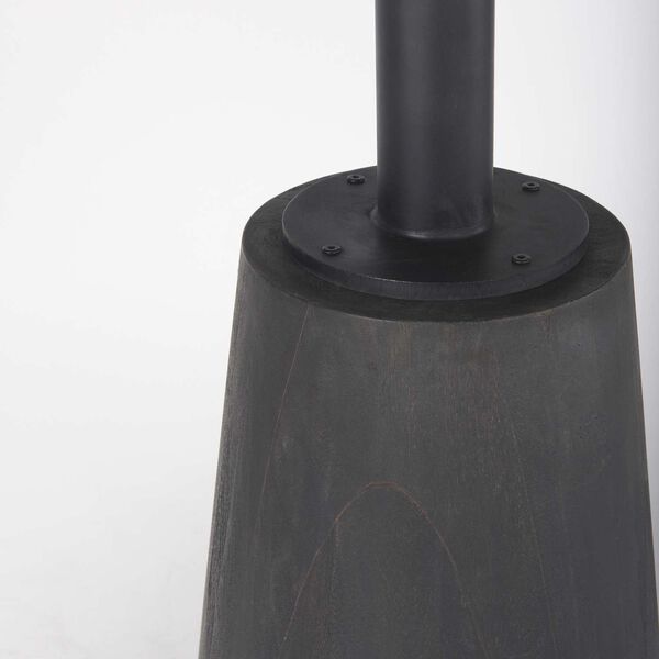 Maxwell Round Black Metal Accent Pedestal Bistro Table, image 6