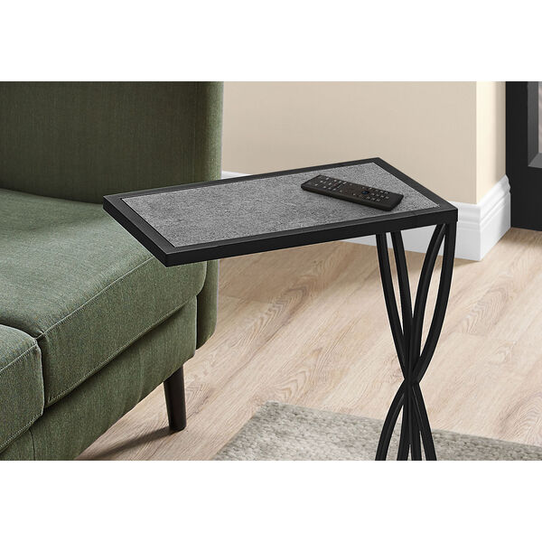 Gray and Black End Table, image 3