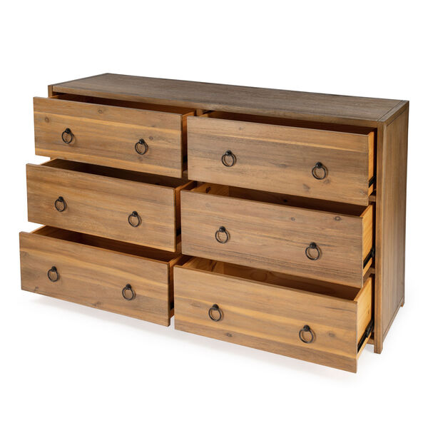 Lark Natural Wood 6-Drawer Dresser, image 3