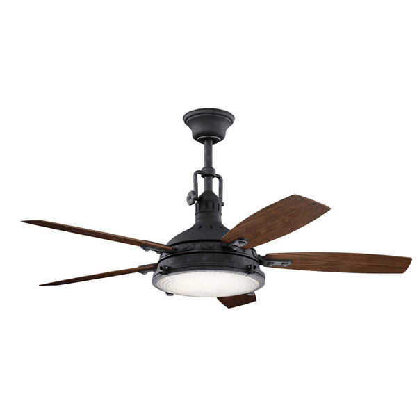 Hatteras Bay Distressed Black 52-Inch LED Ceiling Fan, image 3