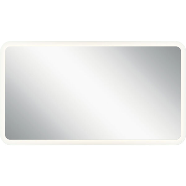 Frosted 20-Inch LED Lighted Rectangular Mirror, image 1