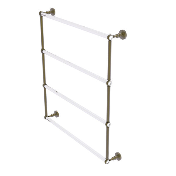 Pacific Grove Antique Brass 4 Tier 30-Inch Ladder Towel Bar with Twisted Accent, image 1