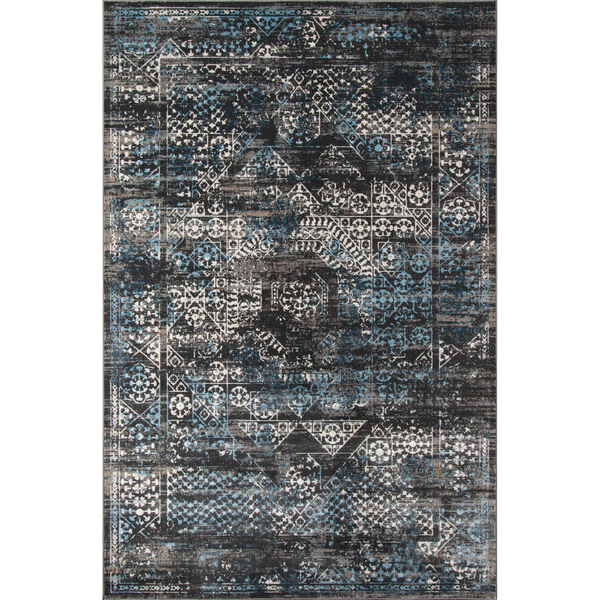 Juliet Distressed Charcoal Rectangular: 5 Ft. x 7 Ft. 6 In. Rug, image 1