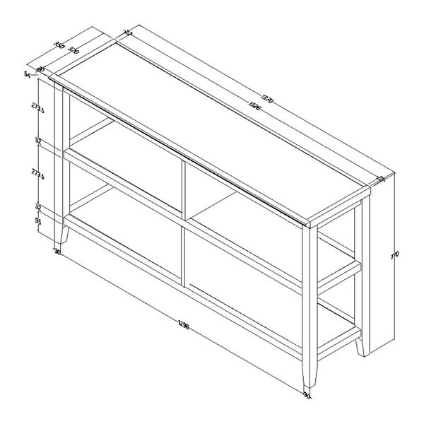 White 2-Tier Bookcase, image 6