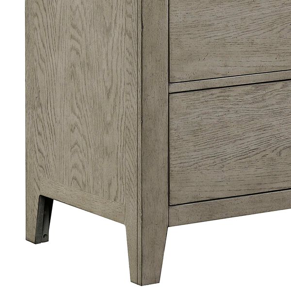 Essex Gray Wood Five-Drawer Chest, image 5