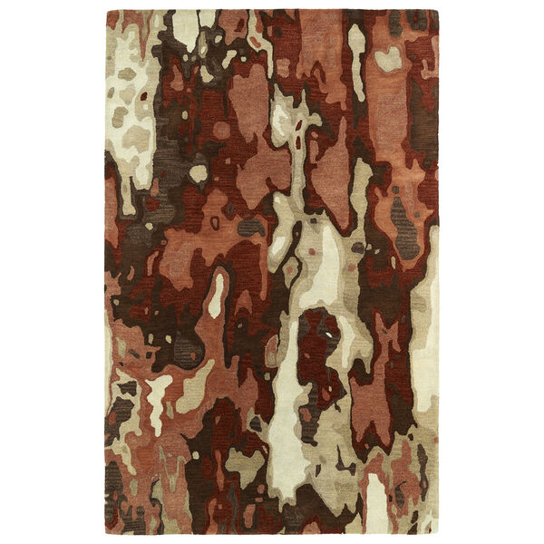 Brushstrokes Rust Hand-Tufted 9Ft. 6In x 13Ft. Rectangle Rug, image 1