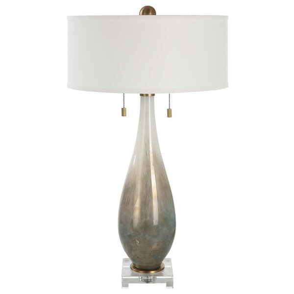 Cardoni Bronze Two-Light Glass Table Lamp, image 4