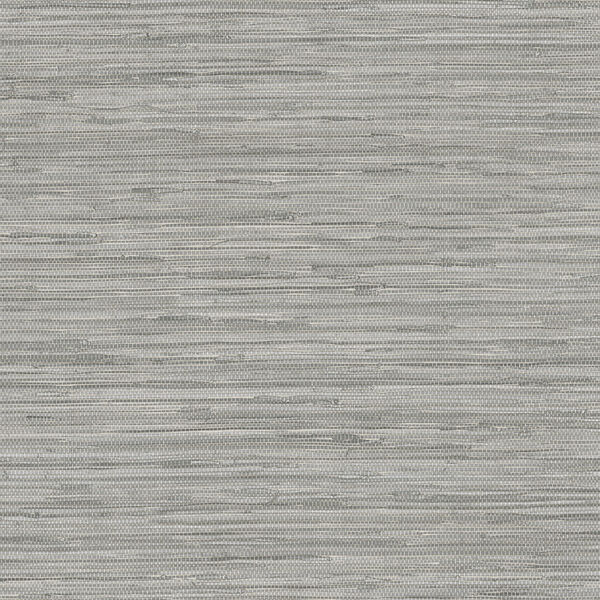 Grasscloth Grey Wallpaper, image 1