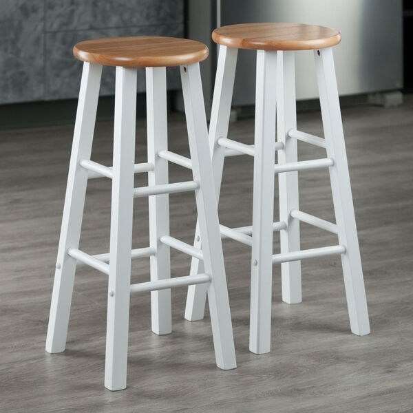 Element Natural and White Bar Stool, Set of 2, image 6