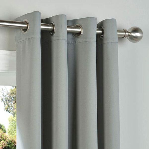 Gray 63 x 50-Inch Grommet Blackout Curtain Panel Pair, image 2