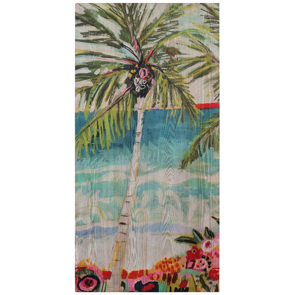 Palm Tree Whimsy I Fine Giclee Printed on Hand Finished Ash Wood Wall Art, image 6