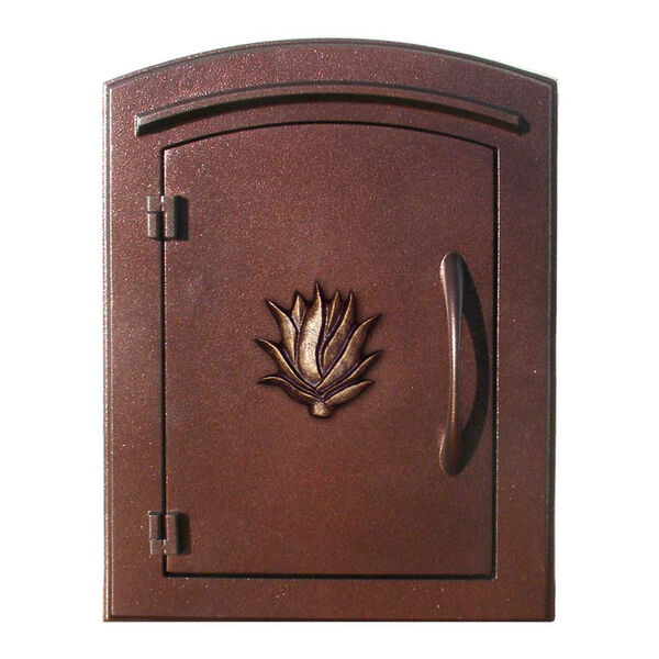 Manchester Security Drop Chute Mailbox with Decorative Agave Logo, image 1