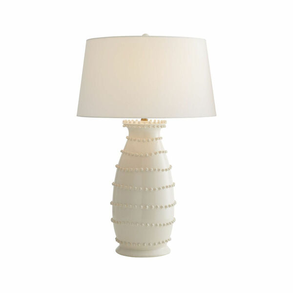 Spitzy Ivory and Off White One-Light Table Lamp, image 2