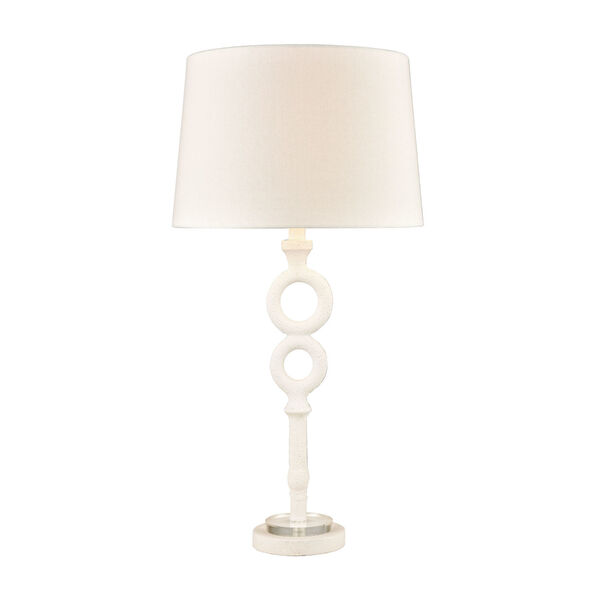 Hammered Home White One-Light Table Lamp, image 1