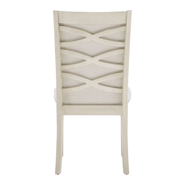 Tate Dove White Upholstered Back Dining Chair, image 4