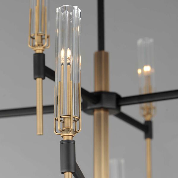 Flambeau Black Antique Brass 12-Light LED Chandelier, image 4