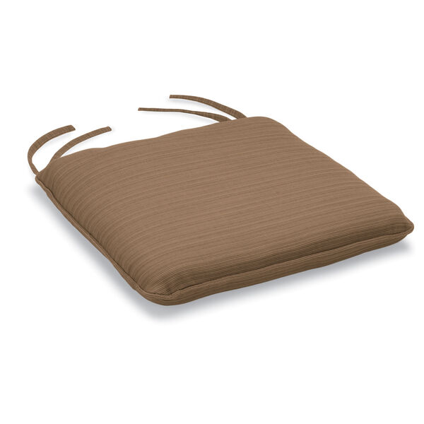 Mera Stacking Armchair Cushion - Dupione Walnut Sunbrella, image 1