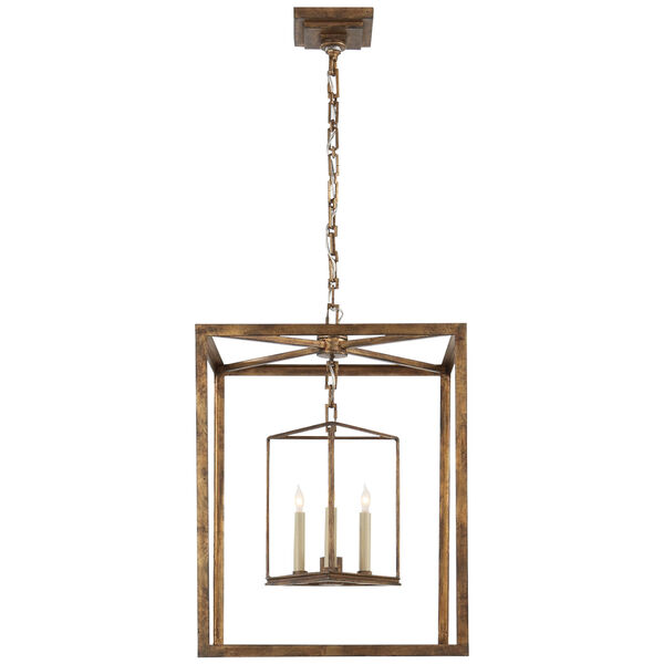 Osborne Lantern in Gilded Iron by Chapman and Myers, image 1