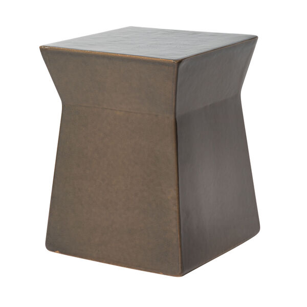 Ceramic Accent Table in Taupe Ashlar , image 1