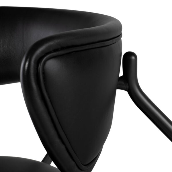 Dragonfly Matte Black Occasional Chair, image 4