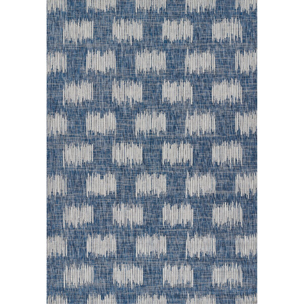 Villa Blue and White Indoor/Outdoor Rug, image 1
