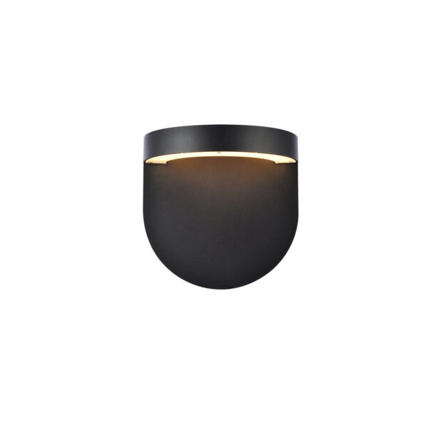 Raine Black 300 Lumens 10-Light LED Outdoor Wall Sconce, image 1