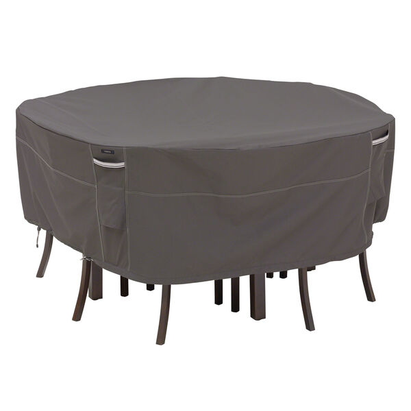Maple Taupe Medium Round Patio Table and Chair Cover, image 1