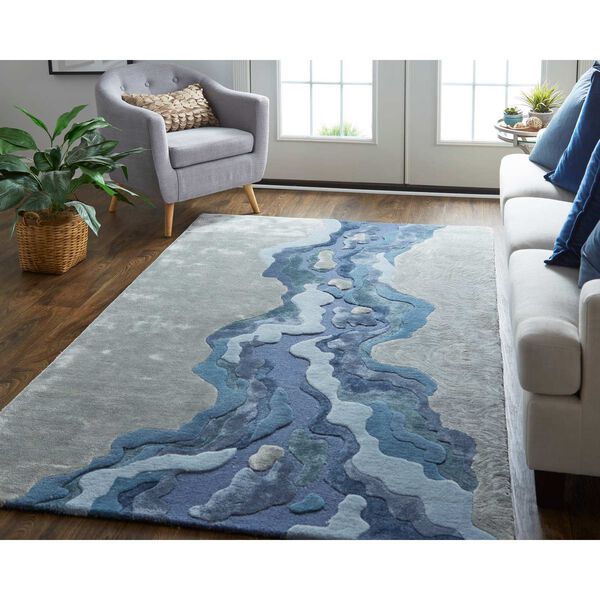 Serrano Gray Blue Green Rectangular 3 Ft. 6 In. x 5 Ft. 6 In. Area Rug, image 3