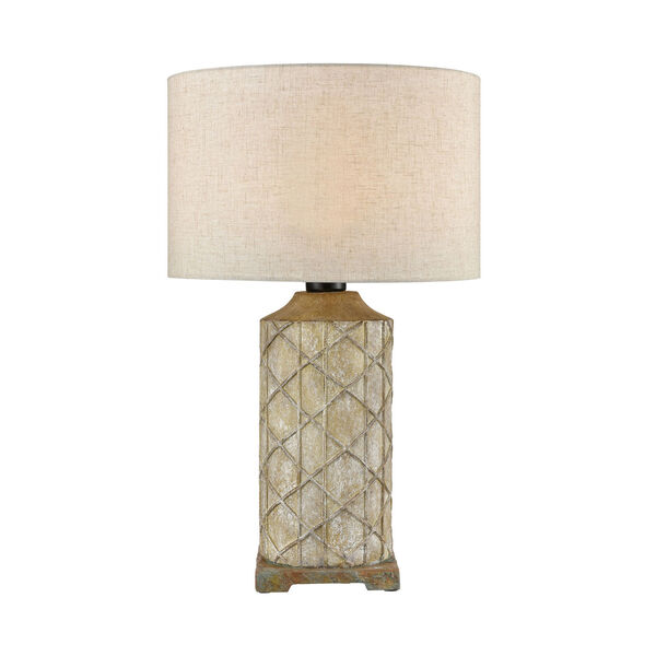 Sloan Brown and Gray One-Light Outdoor Table Lamp, image 1