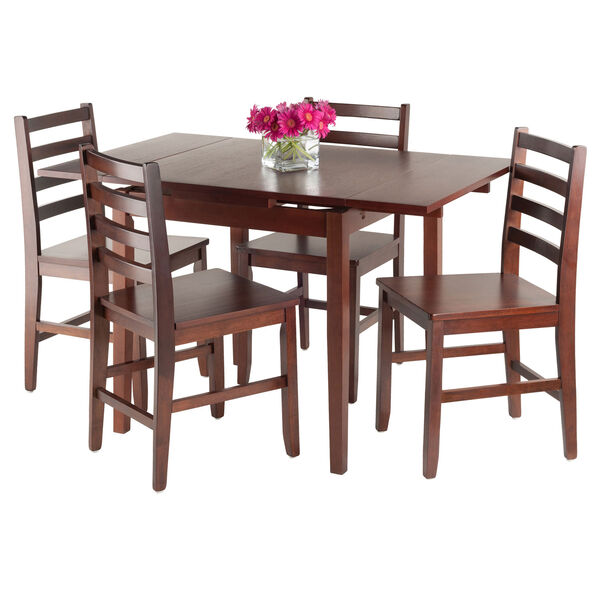 Pullman 5-Piece Set Extension Table with Ladder Back Chairs, image 2