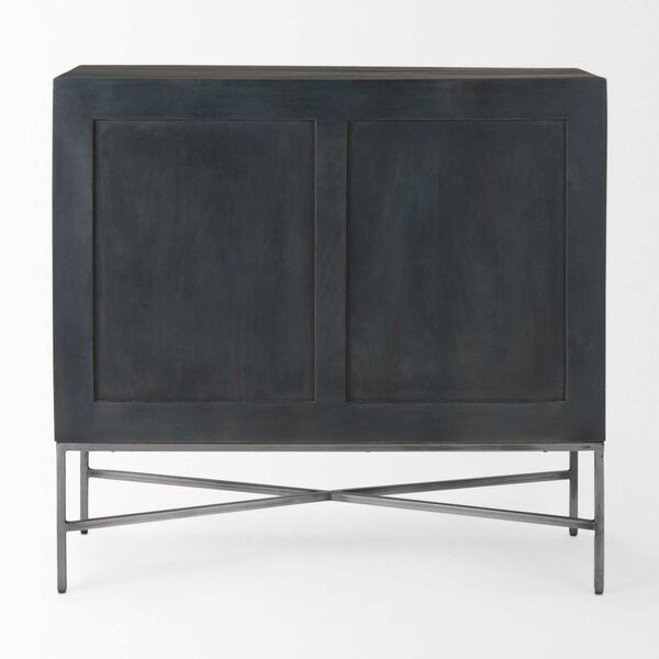 Hogarth Dark Brown and Silver Two-Door Accent Cabinet, image 4