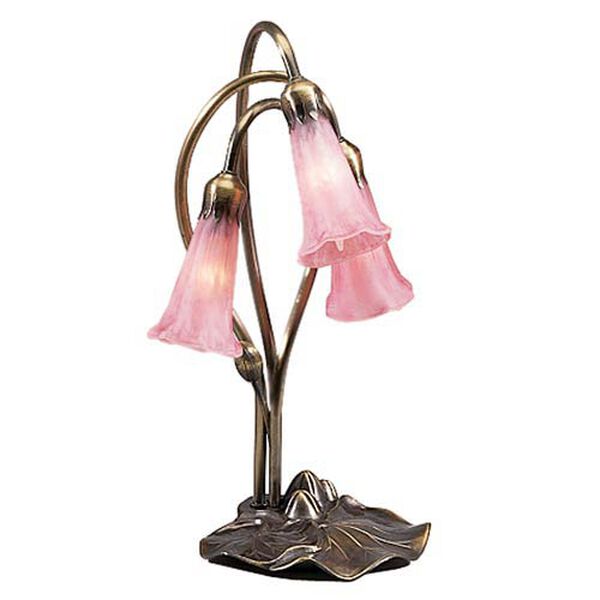 Three-Light Lily Pink Accent Lamp, image 1
