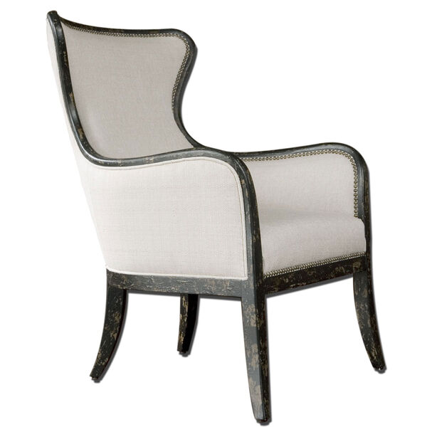 Sandy Sandy White Wing Chair, image 1
