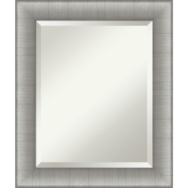 Elegant Pewter 21W X 25H-Inch Bathroom Vanity Wall Mirror, image 1