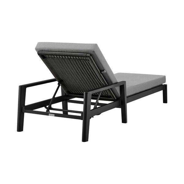 Grand Black Outdoor Chaise Lounge, image 5