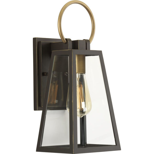 P560077-020: Barnett Antique Bronze and Brass One-Light Outdoor Wall Sconce, image 1