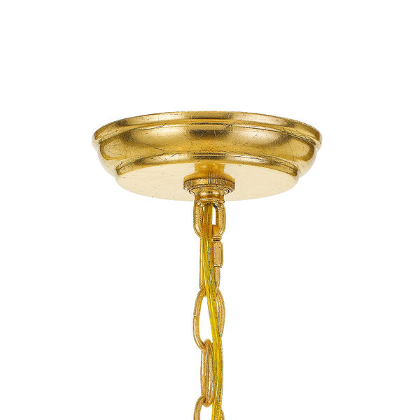 Metro Antique Gold Eight-Light Chandelier, image 4