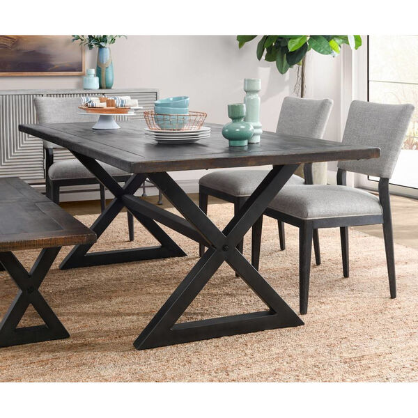 Kenny Brown and Black Dining Table, image 2