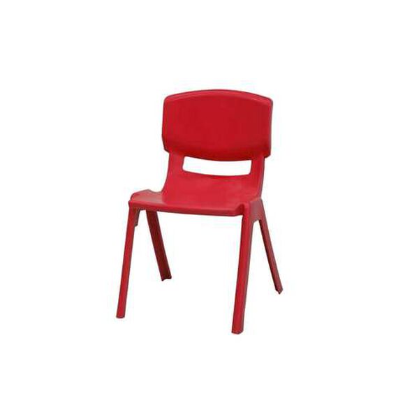 Mambo Kids Red Outdoor Stackable Armchair, Set of Four, image 2