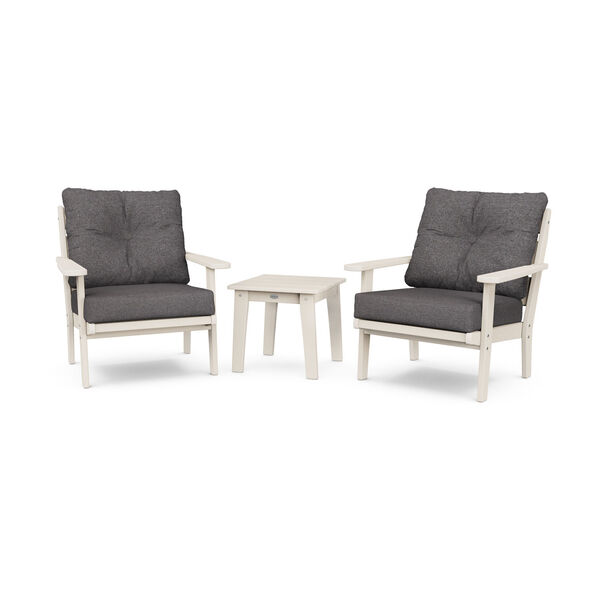 Lakeside Sand and Ash Charcoal Deep Seating Chair Set, 3-Piece, image 1