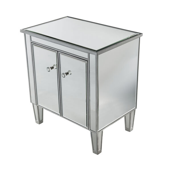 Reflexion Antique Silver Paint 26-Inch Nightstand, image 6