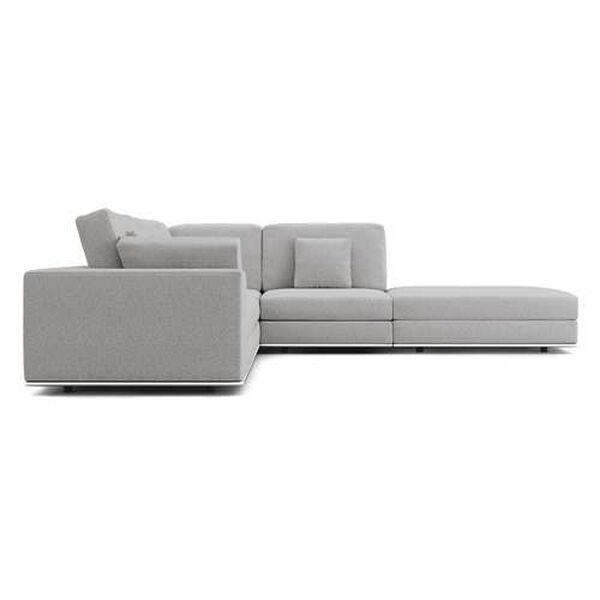 Vera Gris Fabric 126-Inch Left-Facing Arm Modular Sofa, image 2