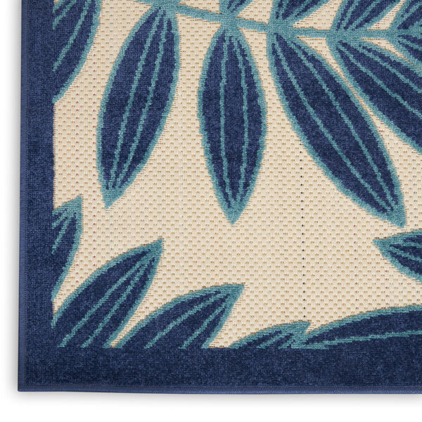 Aloha Navy Blue and White Indoor/Outdoor Area Rug, image 5