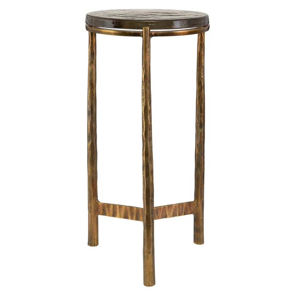 Eternity Antique Brass End Table, image 3