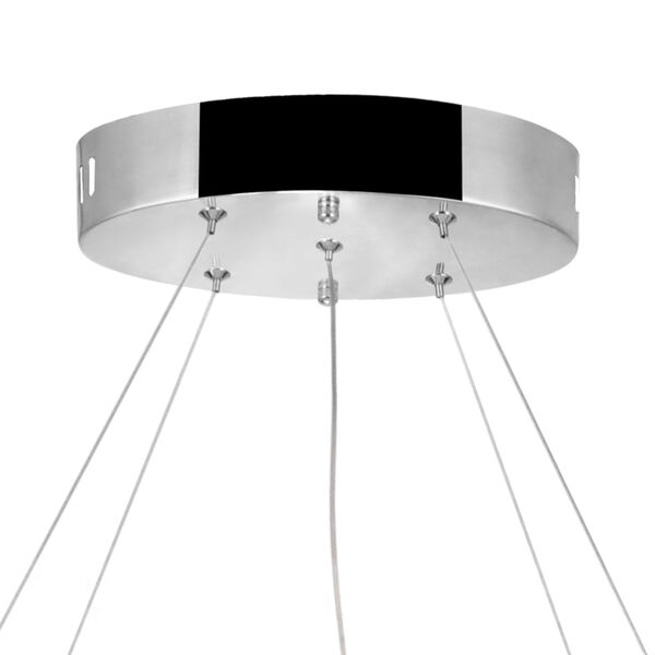 Glace Chrome 40-Inch LED Drum Chandelier, image 5