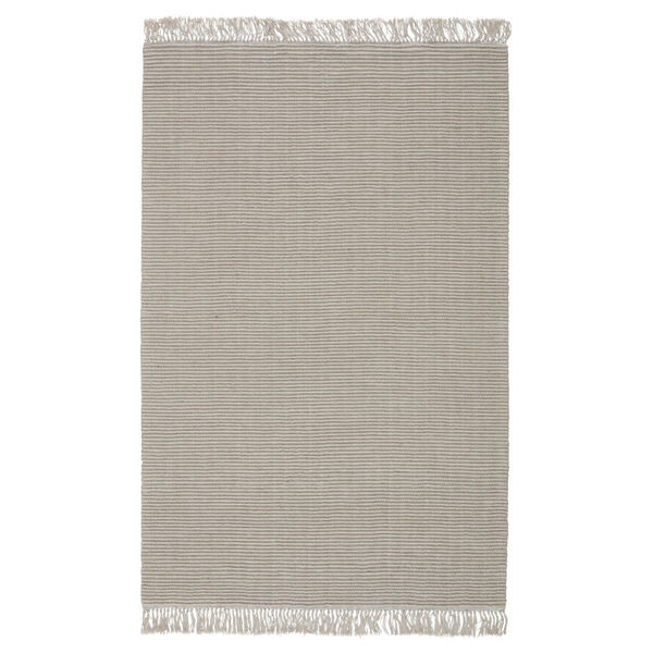 Cloud Break Skye Solid Light Gray and Taupe Area Rug, image 1
