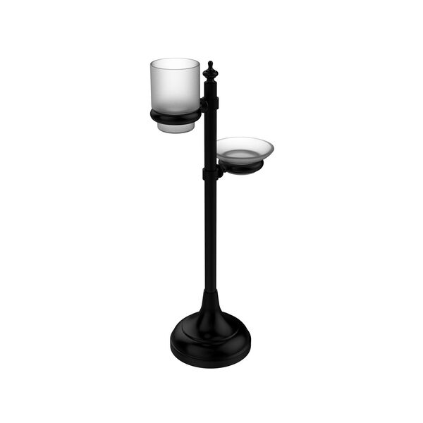Vanity Top Multi-Accessory Ring Stand, Matte Black, image 1