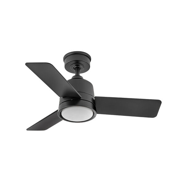 Chet Matte Black 36-Inch LED Ceiling Fan, image 1