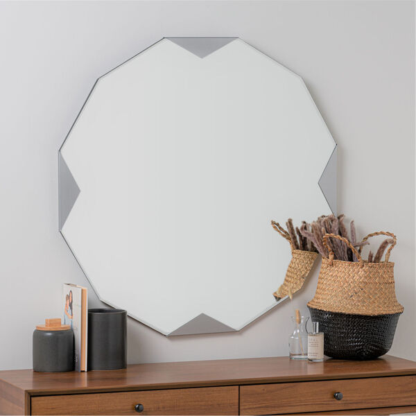 Rosanna Silver 34-Inch x 34-Inch Wall Mirror, image 1