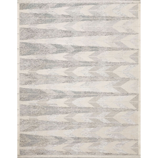 Evelina Pewter and Silver Hand Woven Rug, image 1